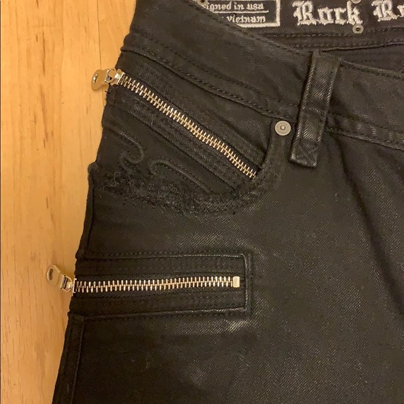 SOLD❗️ROCK REVIVAL Moto Camille jet black size 27 - Picture 5 of 8